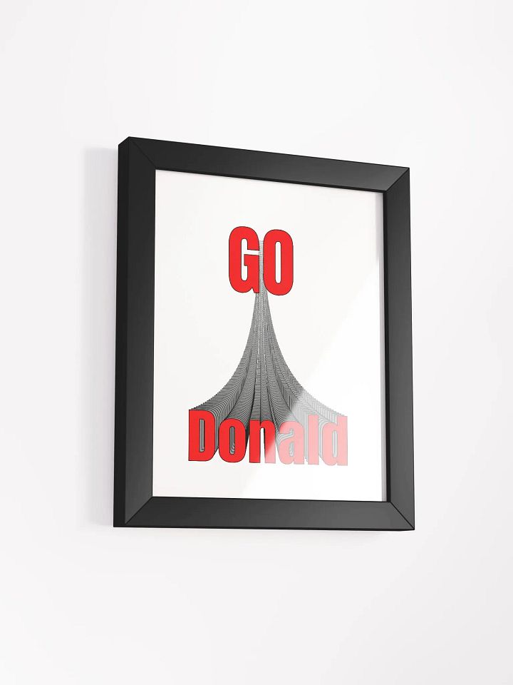 GO DONALD. Vibrant Ayous Wood Framed Poster product image (10)