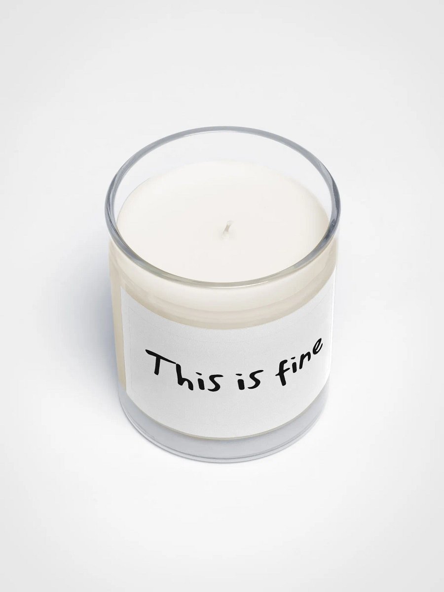 "This is fine" Meme Candle product image (3)