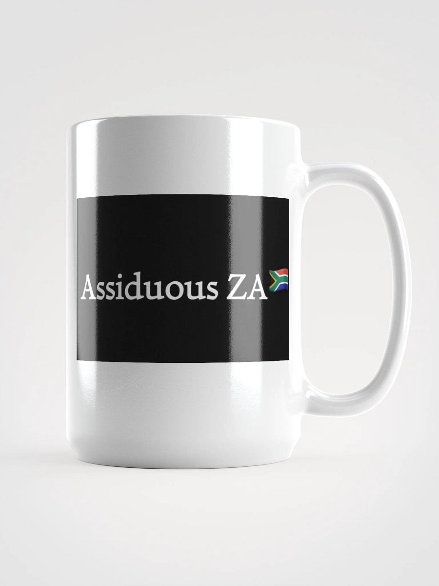ASSIDUOUS ZA South African Flag White Glossy Mug product image (1)