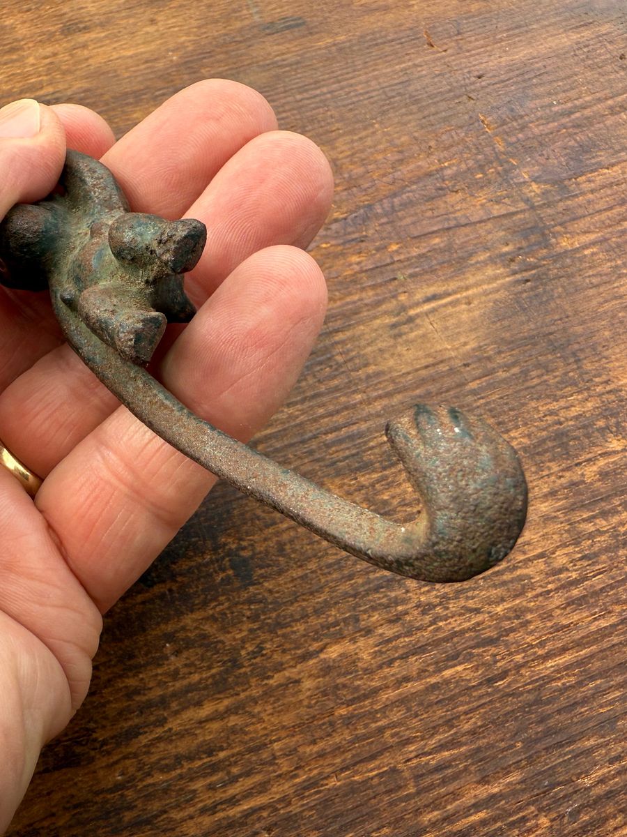 🎎 Japanese Wrought Iron Monkey Hook – Mid-Showa Era – Japan Antique Roadshow product image (6)