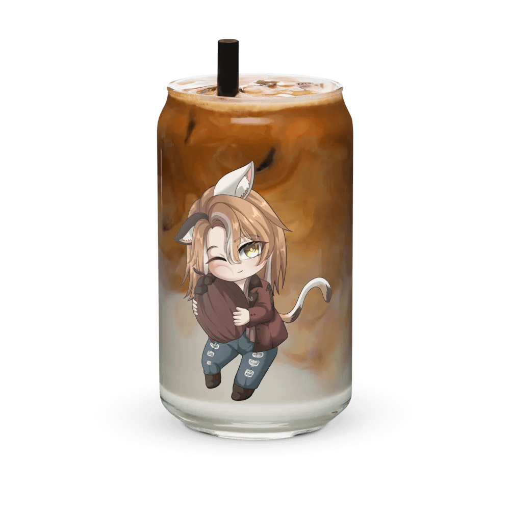 Can shaped glass drink cup product image (36)