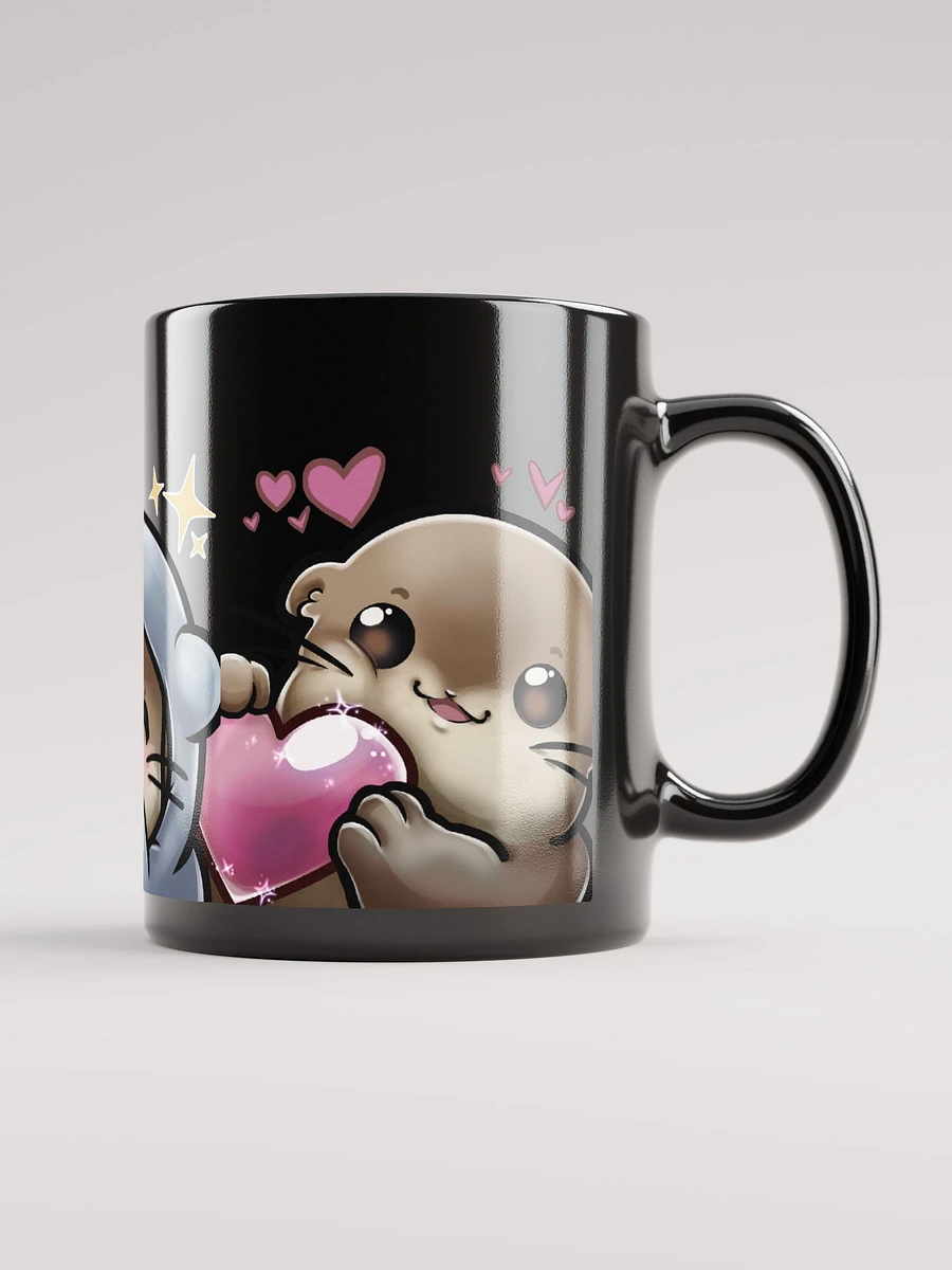 Black Glossy Mug - Otter product image (4)