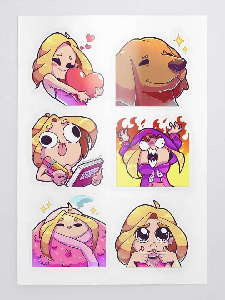 Emote Sticker Sheet [Page 1] product image (1)