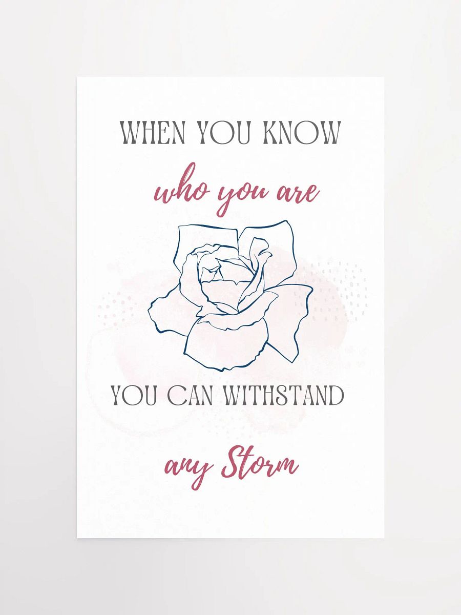 Resilience Rose: Inspirational Matte Poster product image (10)
