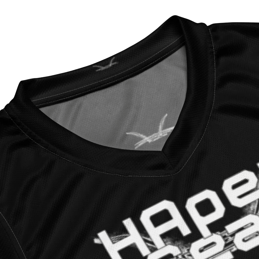Capital SYNC - Black - White HApex Gear Black Logo - Recycled Unisex Basketball Jersey - product image (8)