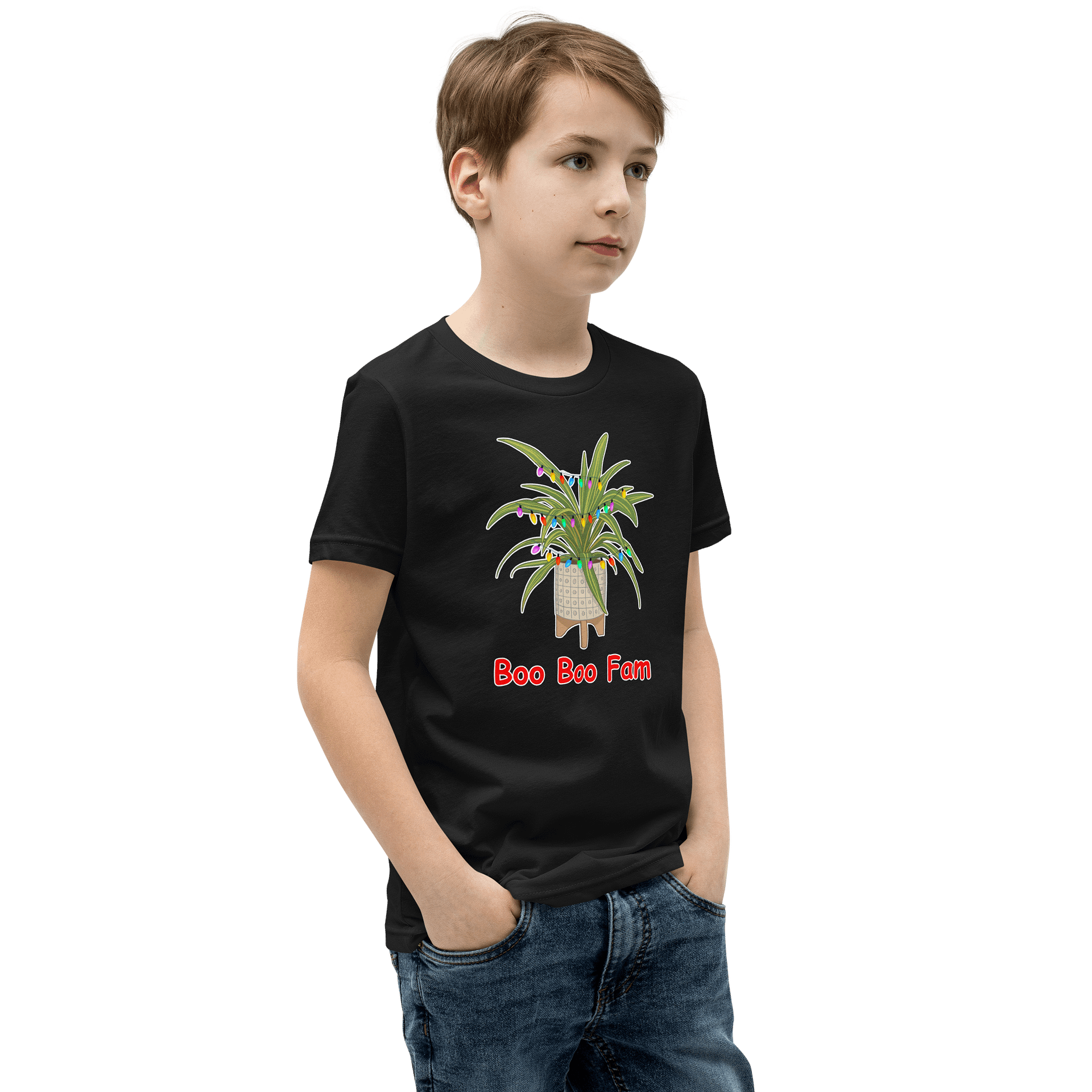 Kids Dragon Plant Christmas Boo Boo Fam Graphic Tee product image (2)