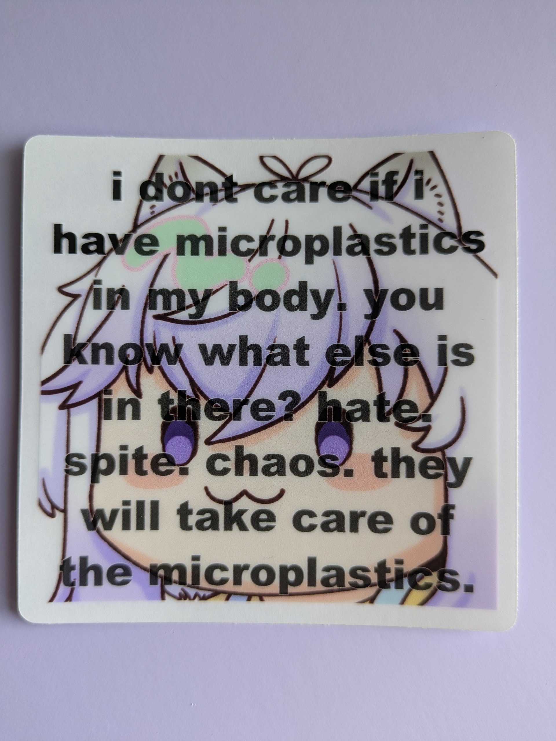 Microplastics Sticker product image (1)