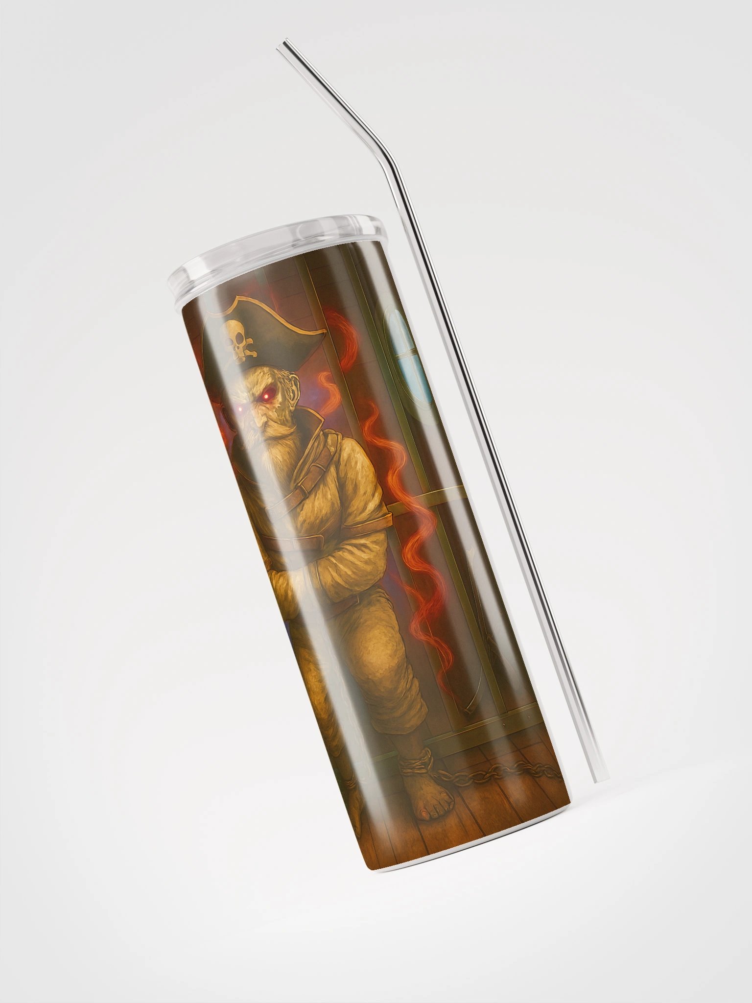 Ghostly Pirate Stainless Steel Tumbler product image (3)