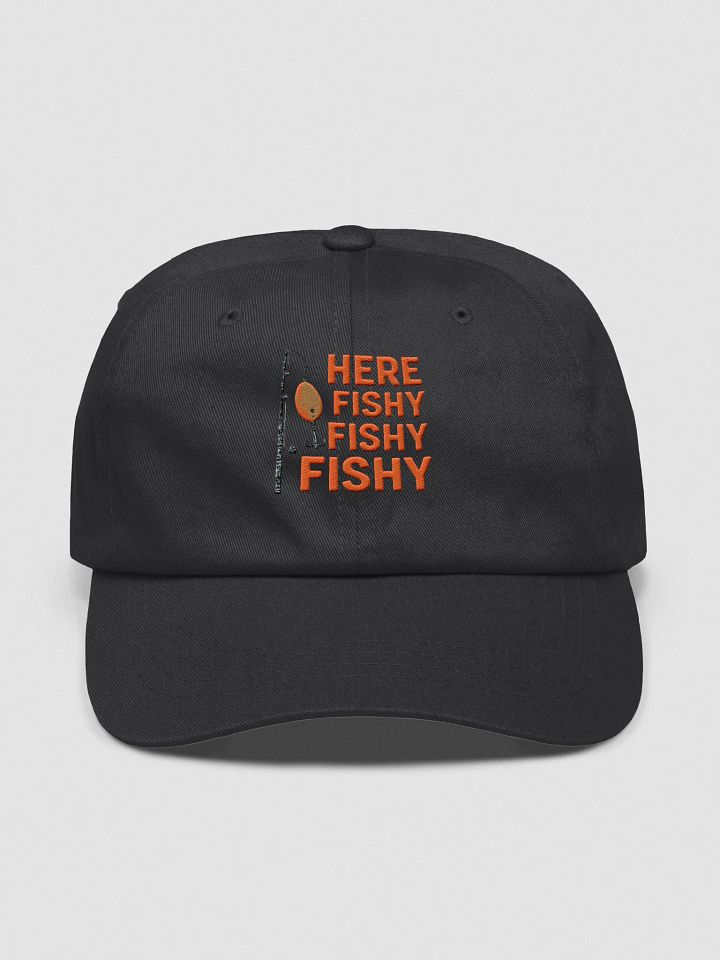 Funny Fishing Dad Hat – Here Fishy Fishy Fishy Vintage Style product image (6)