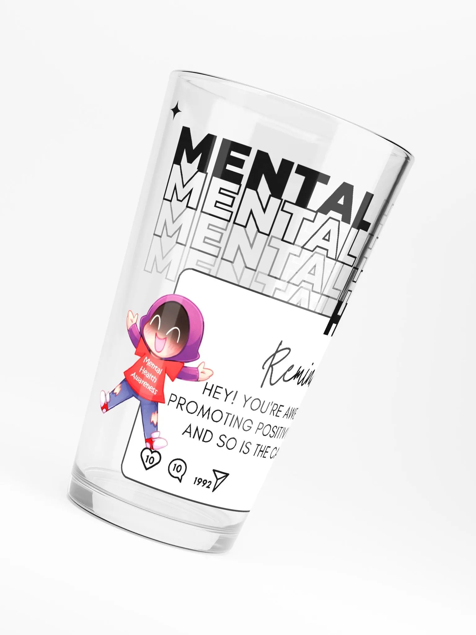 Mental Health Awareness Pint Glass product image (6)