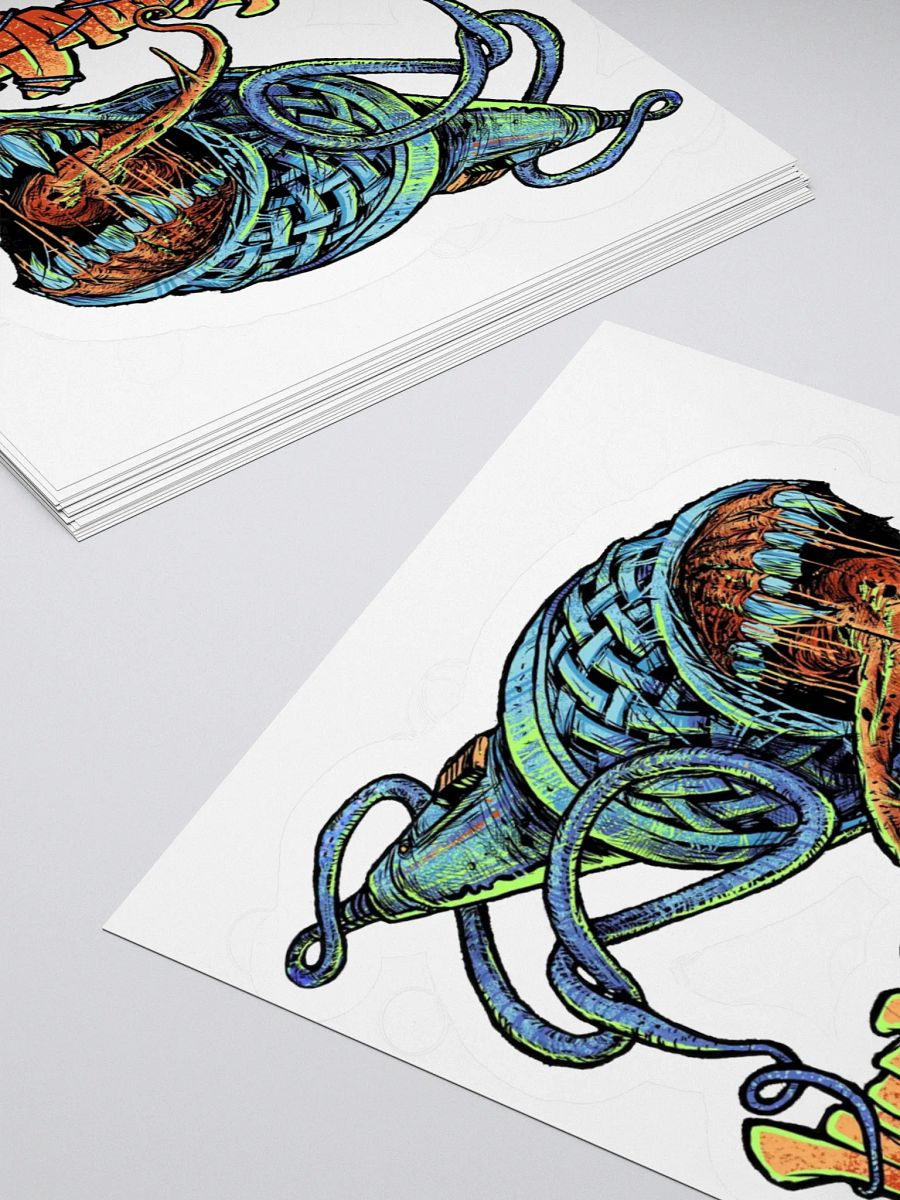 Zombie Microphone Sticker product image (12)