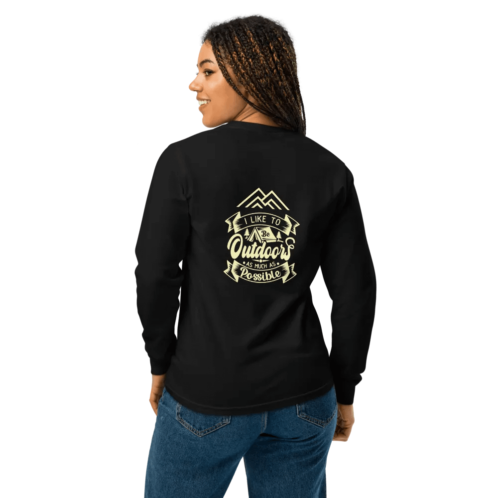 Outdoors Long Sleeve organic t-shirt product image (6)
