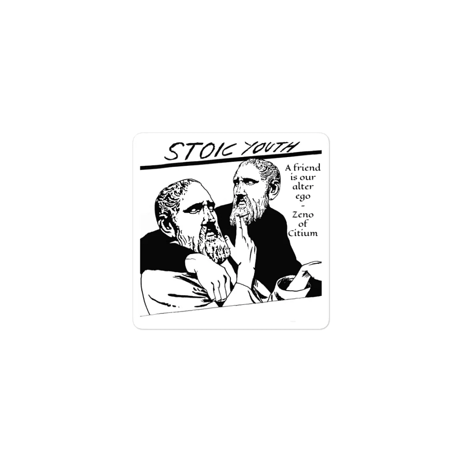 Stoic Youth Zeno of Citium quote Die-Cut Magnets product image (1)