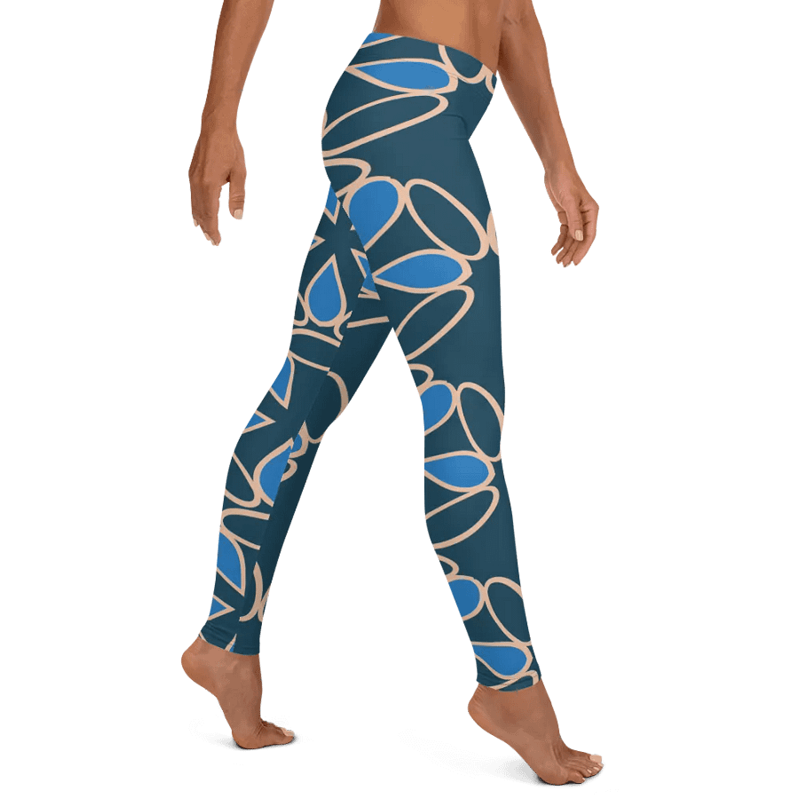 Symmetry in Blue: Custom All-Over Print Leggings product image (11)