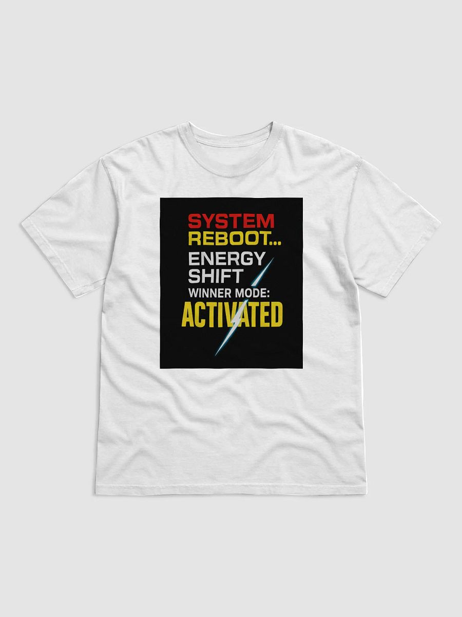 System Reboot – Power Reset Edition (White Tee) product image (3)