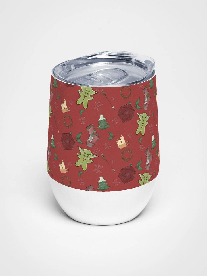 D&D Christmas Goblin - Stainless Steel Wine Tumbler product image (1)