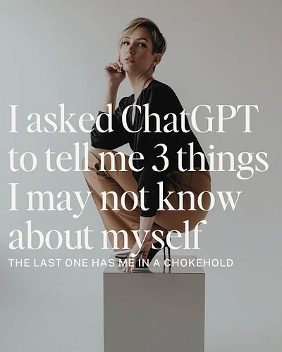 I wasn’t expecting to get emotional when I asked ChatGPT a simple question…

But what I got back was a mirror I didn’t know I...