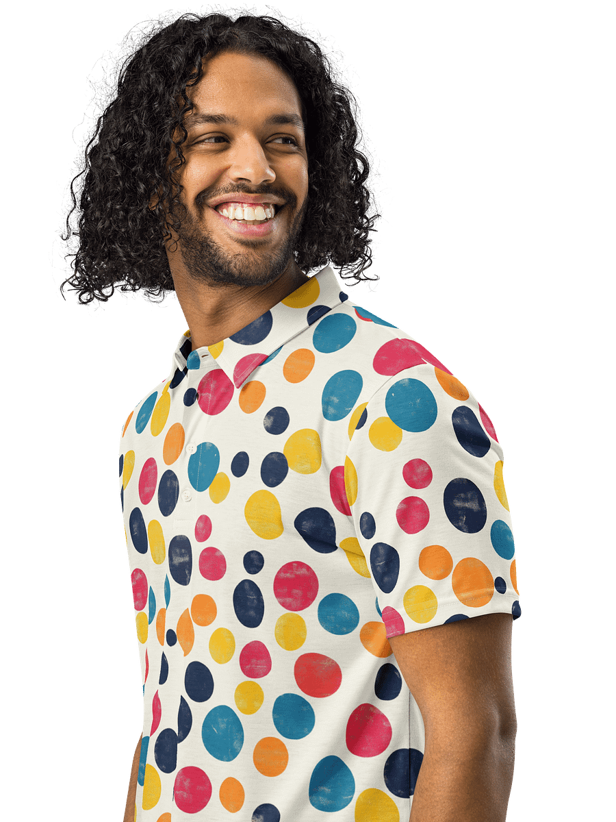 Polka Dot Illusion Vintage Retro Polo Shirt product image (2)