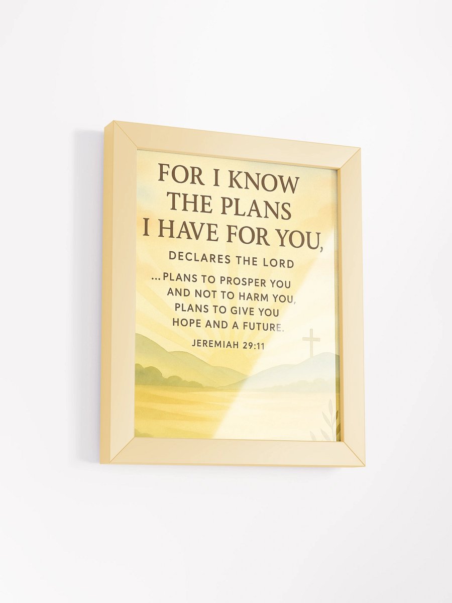 Jeremiah 29:11 Wall Art – Plans to Prosper You | Christian Scripture Wall Decor product image (19)