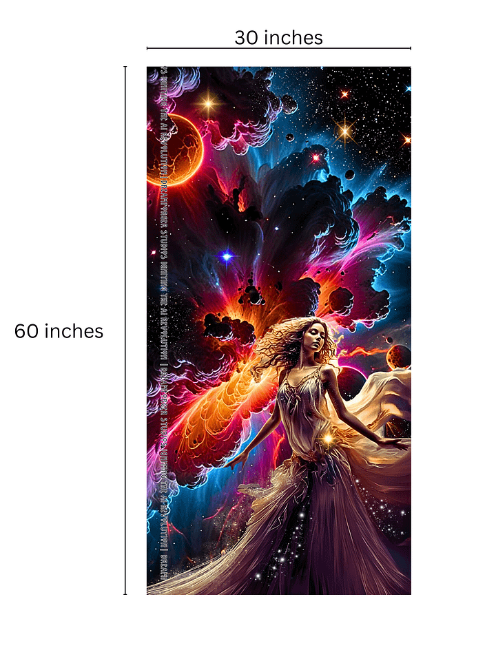 Celestial Goddess: Cosmic Ballet Towel product image (1)
