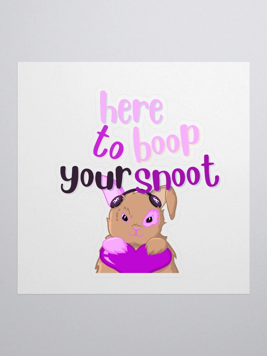 Boop Your Snoot Rabbit Sticker product image (3)
