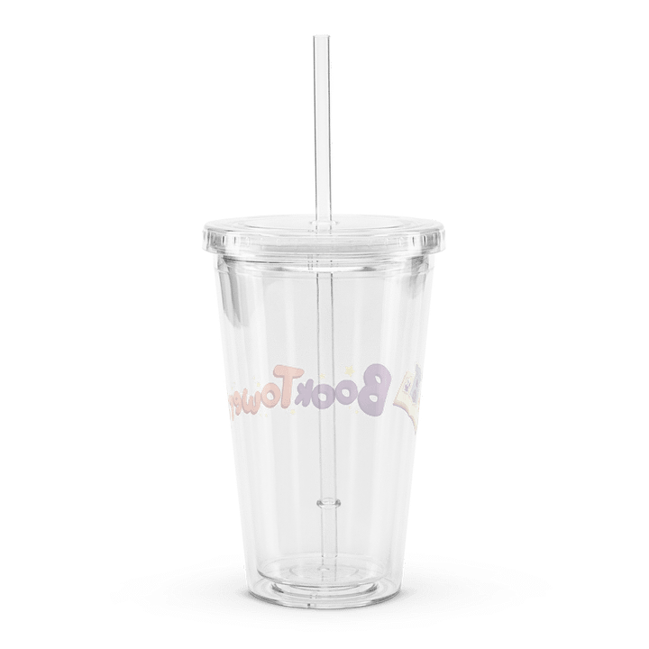 Booktower Logo Clear Cup with Straw product image (2)