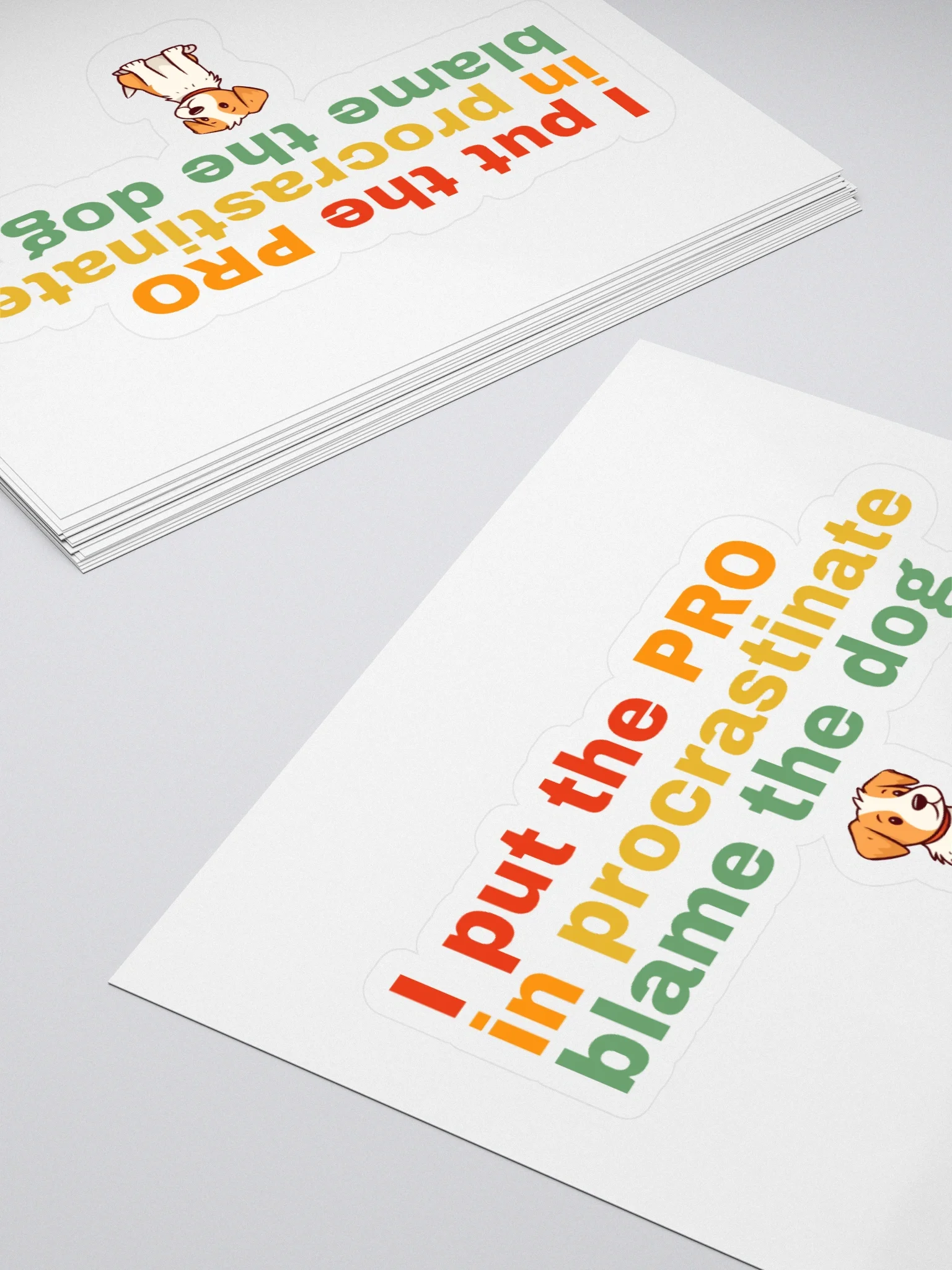 Pro in Procrastination Kiss Cut Stickers product image (4)