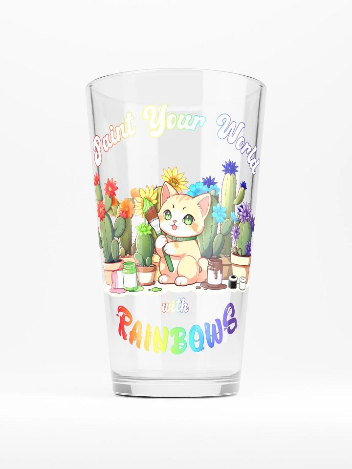 Rainbow Kitten Artist Pint Glass product image (1)