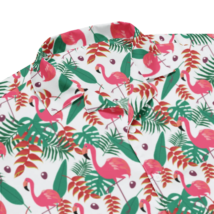 Flamingo Tropical Vibes Hawaiian Shirt product image (2)
