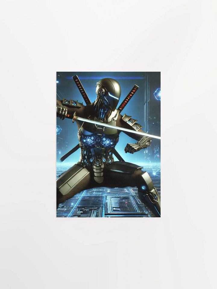 Futuristic Samurai Warrior Poster product image (13)
