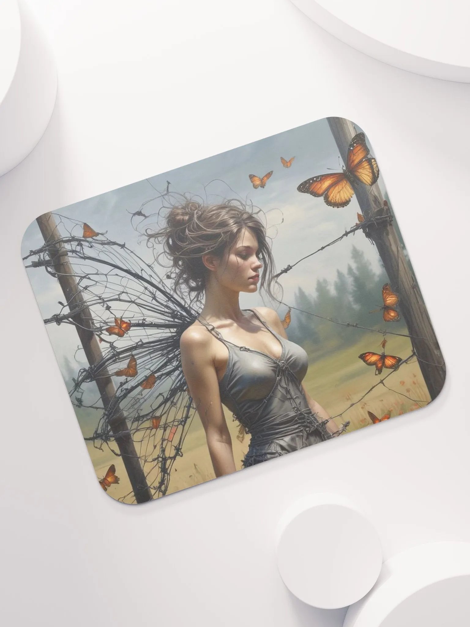 Girl in Black Dress and Barbed Wire product image (7)