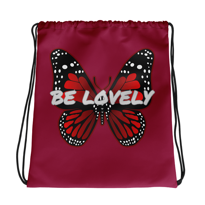 Be Lovely Butterfly All-Over Drawstring Bag product image (1)