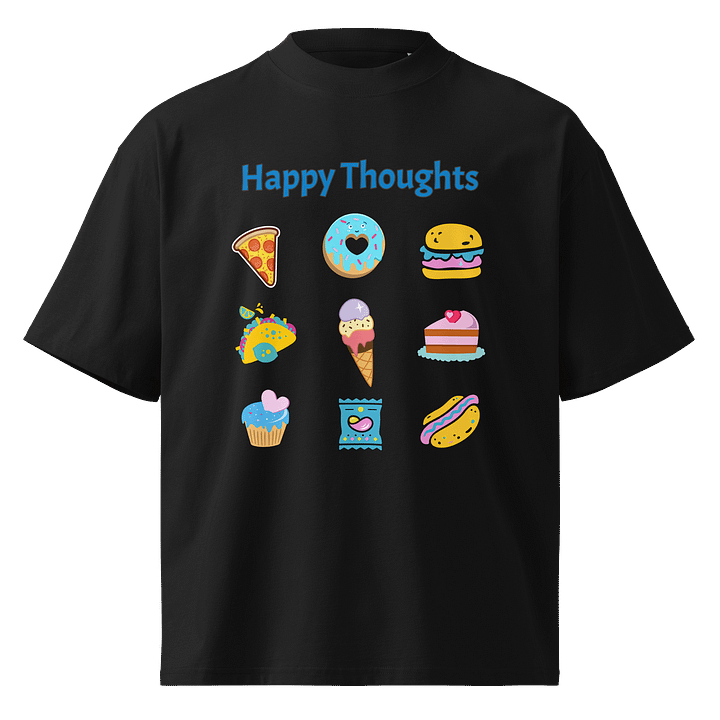 Happy Thoughts - Junk Food Lover - Stanley/Stella Unisex Organic Oversized T-Shirt SATU020 product image (2)