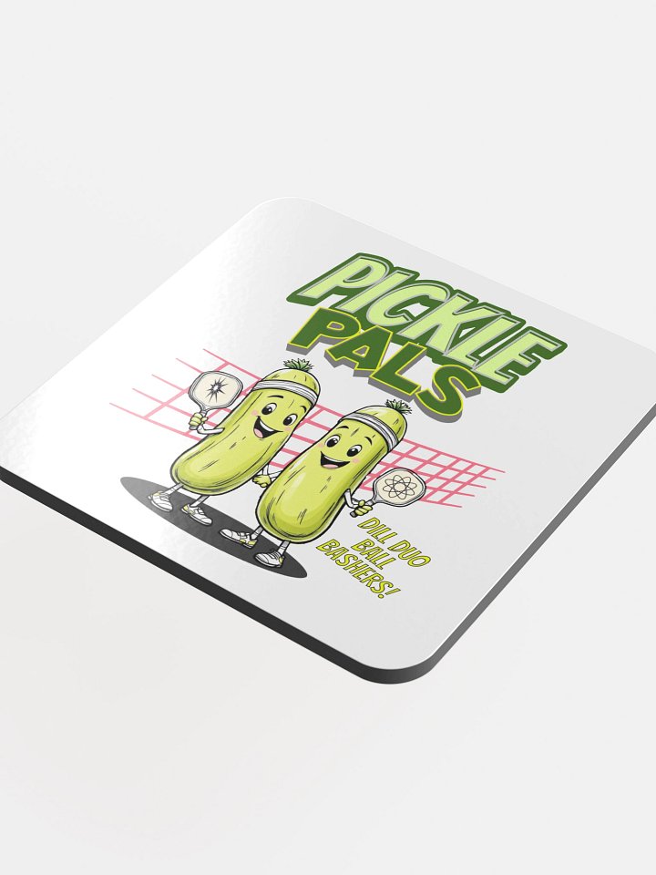 Pickleball Pals Dill Duo Ball Bashers Coasters product image (1)