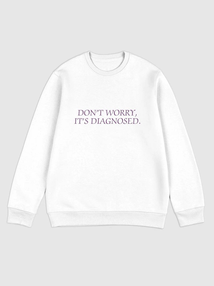 DW, IT'S DIAGNOSED. (#763D7D) printed eco crew product image (7)