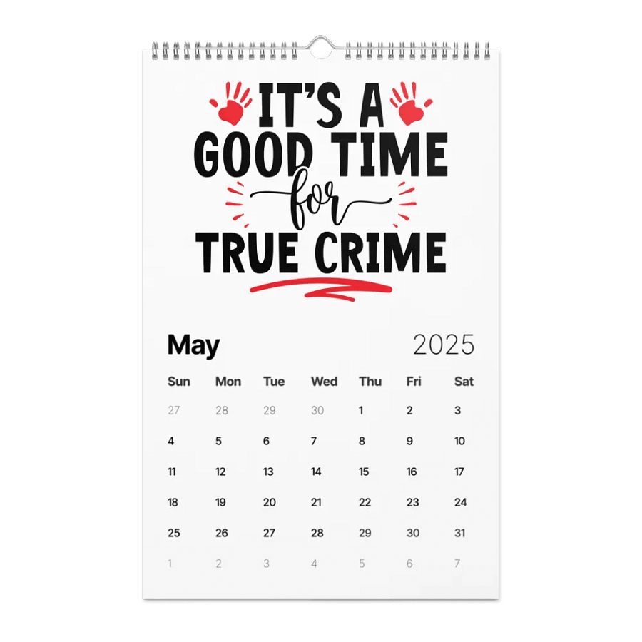 'True Crime Lovers' 2025 Calendar product image (10)