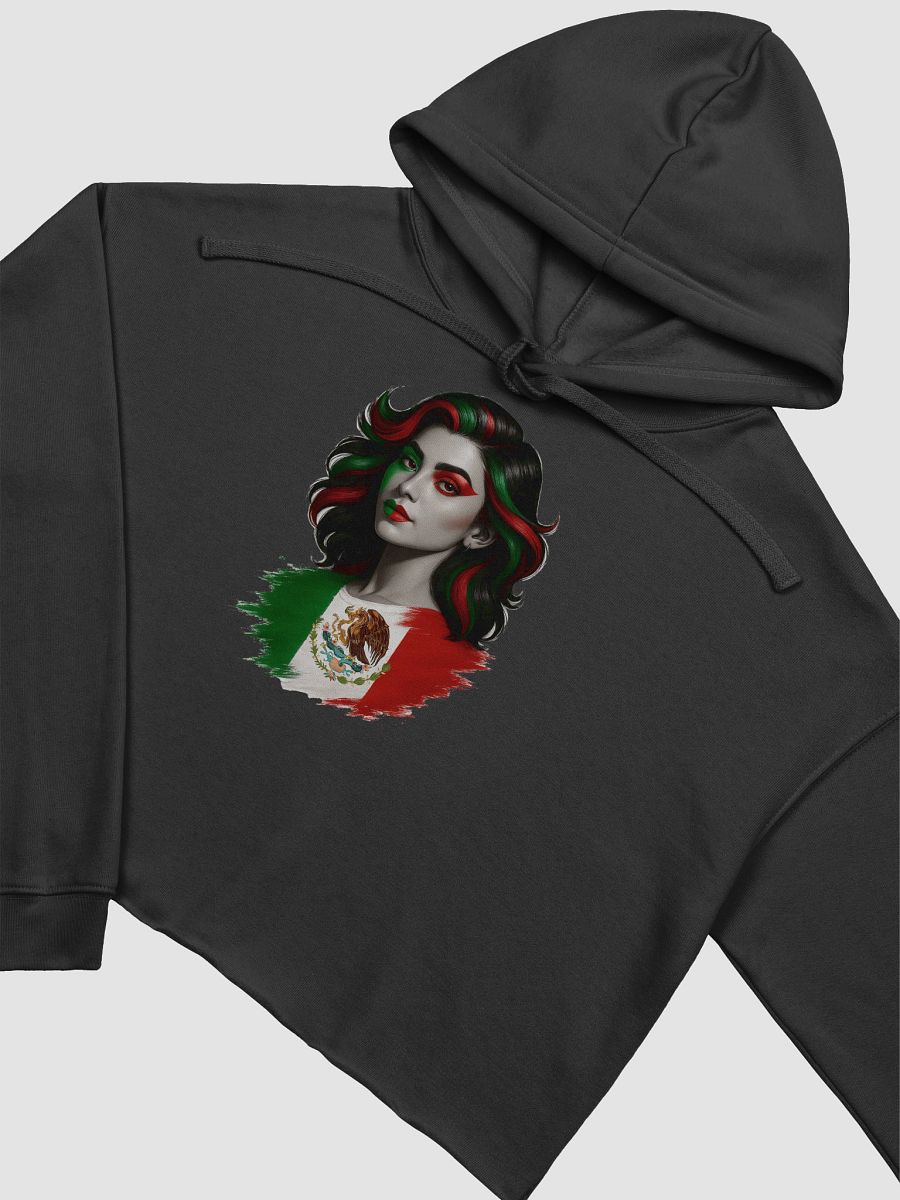 Mexican2 Flag Inspired Crop Hoodie product image (11)