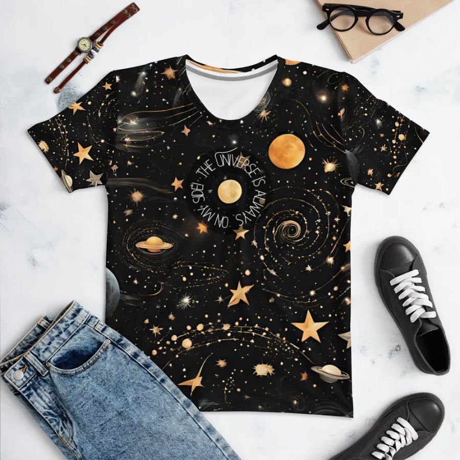 Cosmic Whimsy All-Over Print Women's Tee product image (10)