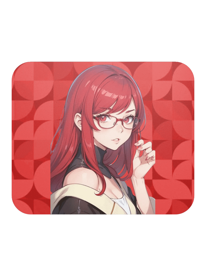 (RED Waifu) K Classic Mouse Pad product image (2)