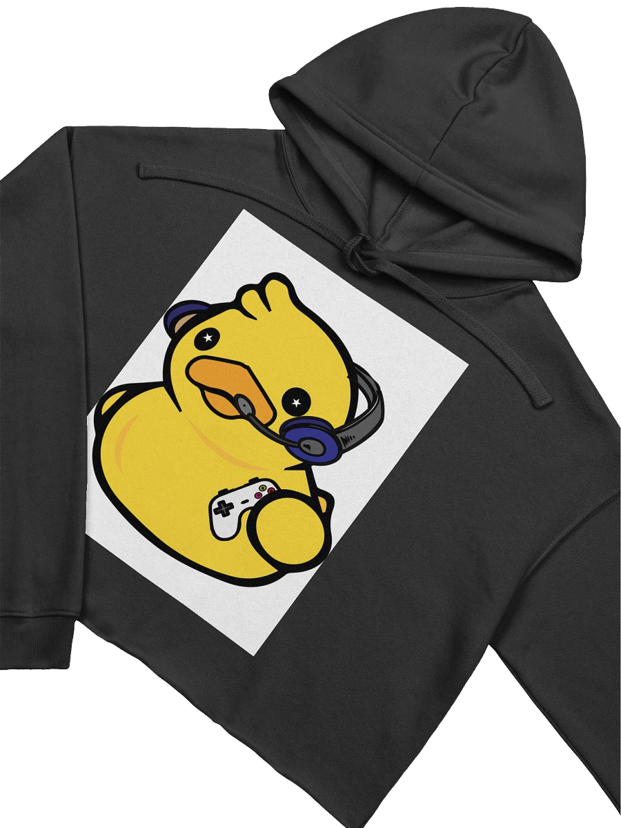 Quacktastic Gamer Duck Crop Hoodie product image (3)