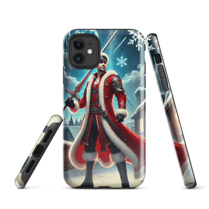 Winter Warrior iPhone Tough Case – Festive Guardian product image (1)