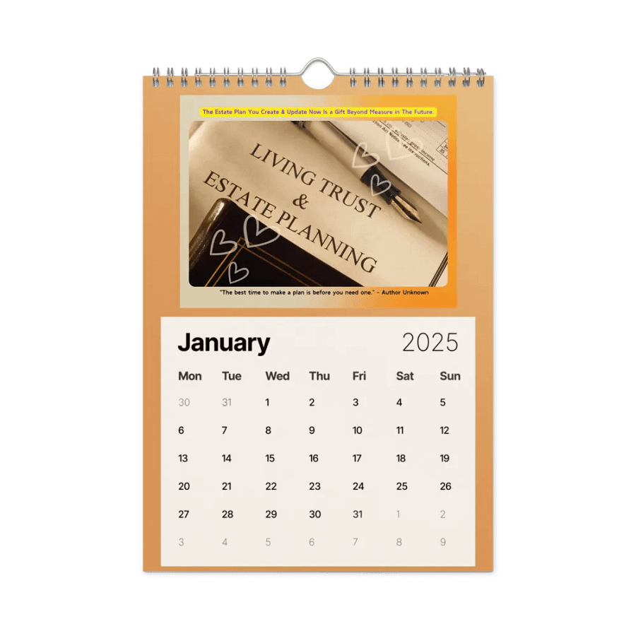 2025 Estate Planning Mindset Calendar (Bound Version) product image (4)