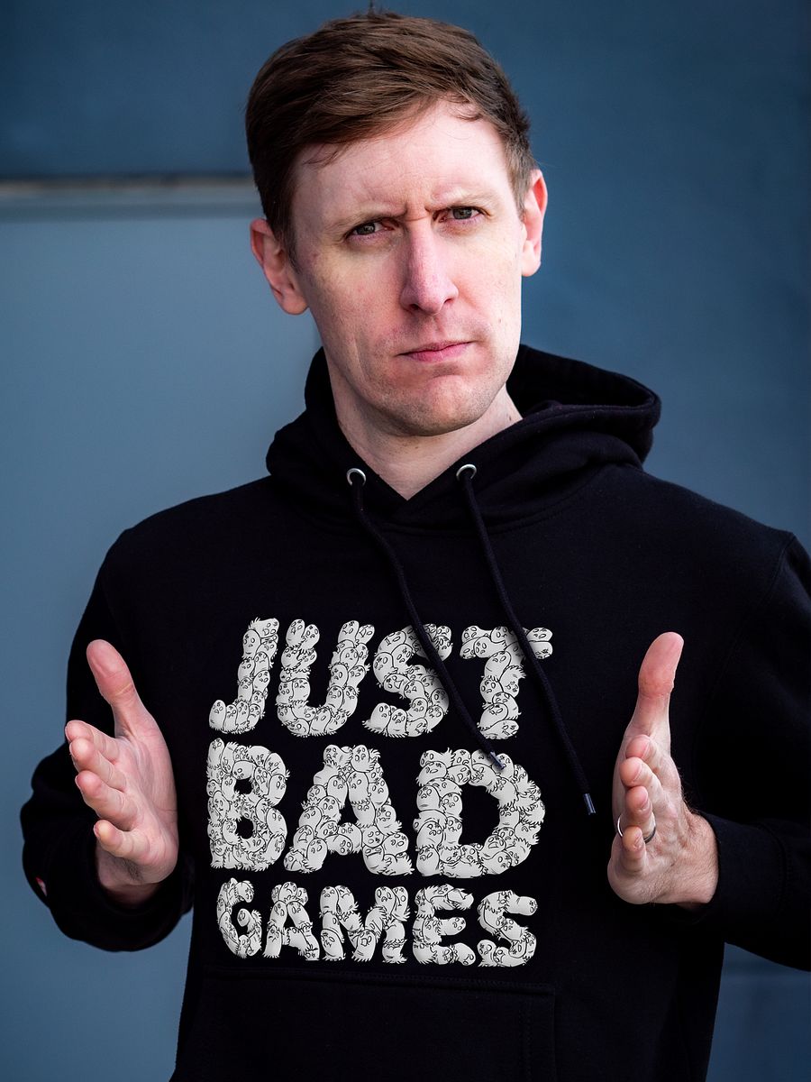 White Money Ghost Just Bad Games Logo Hoodie product image (2)