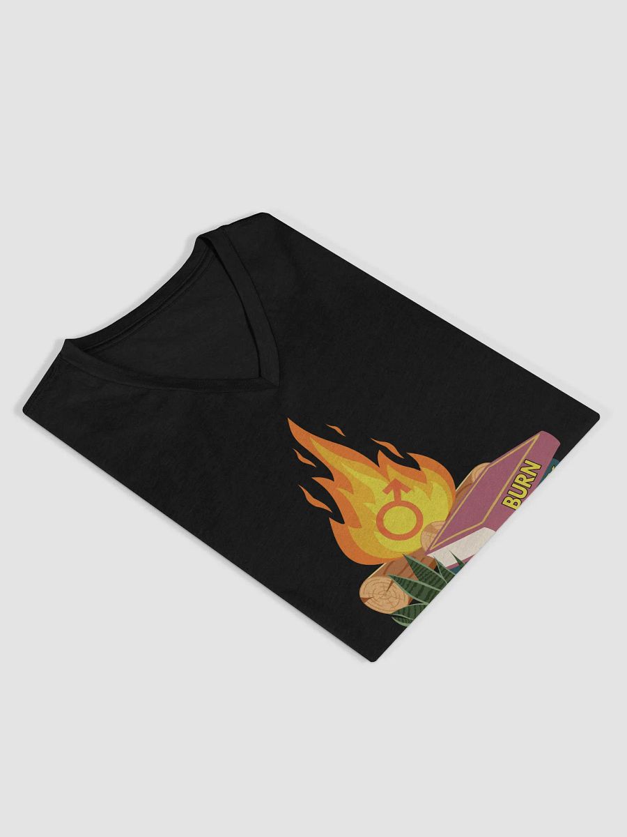Burn Patriarchy Not Books V Neck product image (50)