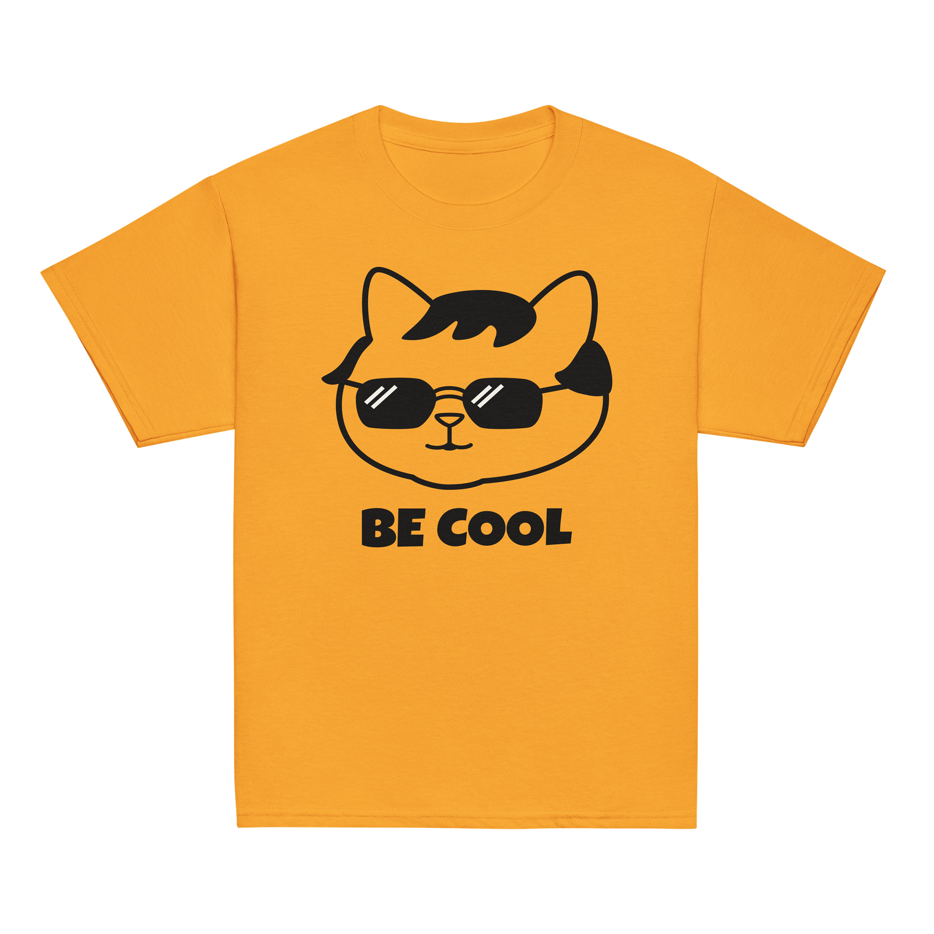 Goromi the Cat in Wig (BE COOL) - Unisex Youth Heavyweight T-shirt product image (2)