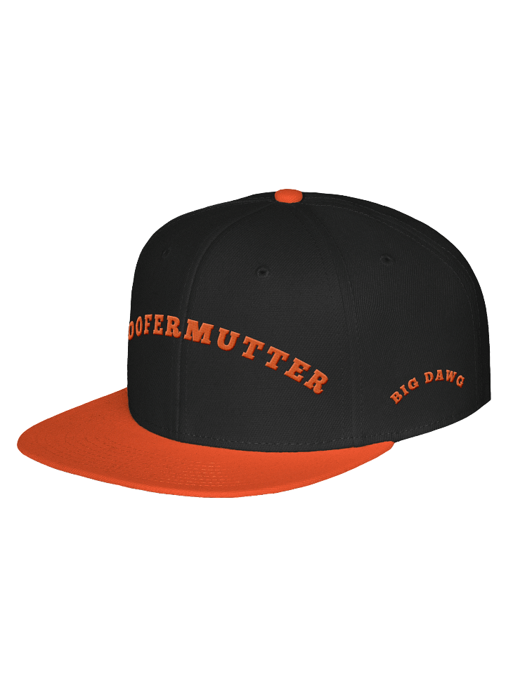 WooferMutter Black Orange Embroidery Hat product image (2)
