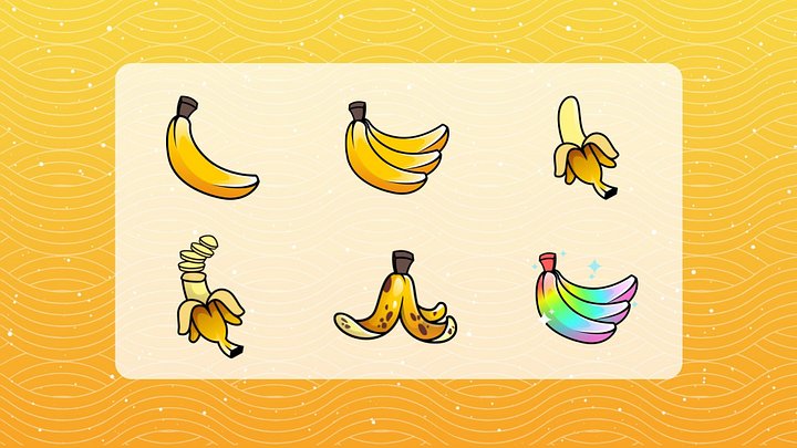 Banana Badges 6-Pack product image (2)