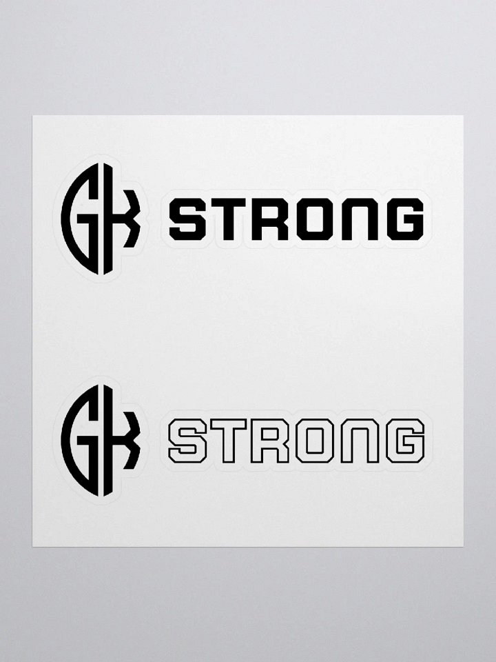 GK Strong Black Stickers product image (1)