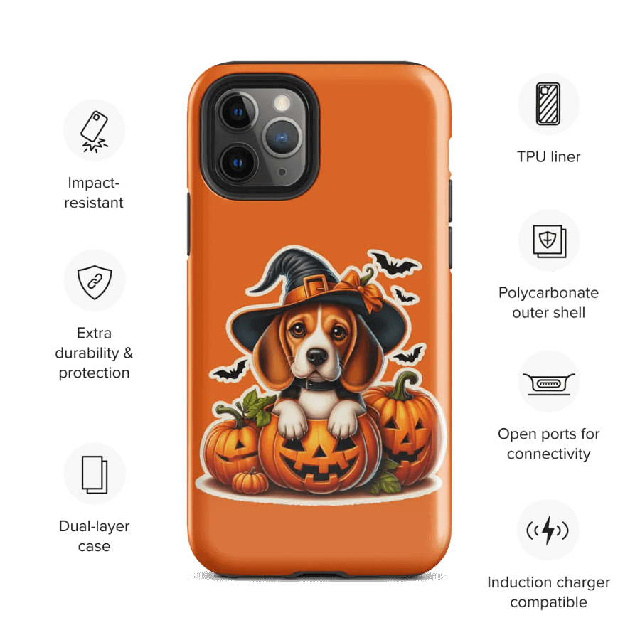 Halloween Pumpkin Beagle - iPhone Tough Case product image (28)