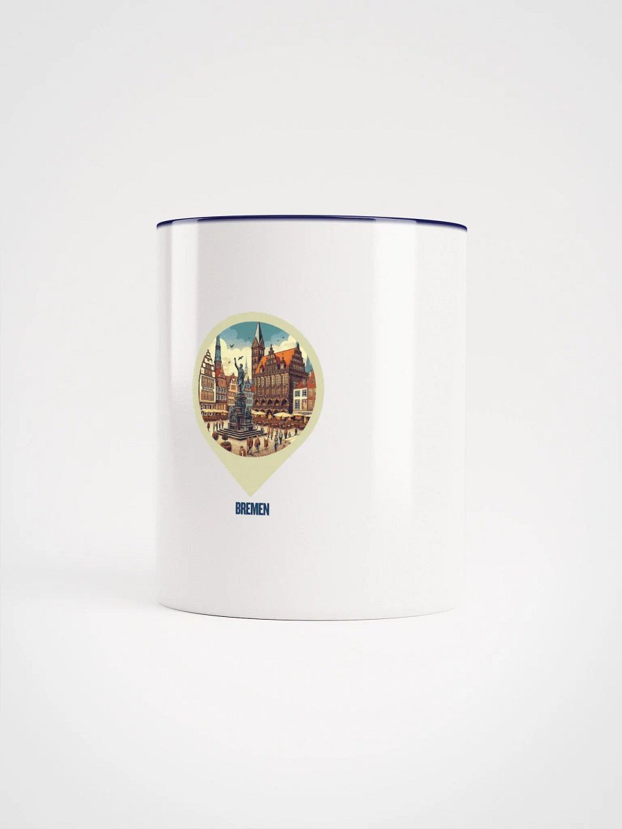 Town Square Reverie Ceramic Mug | AI Design Bremen city product image (1)